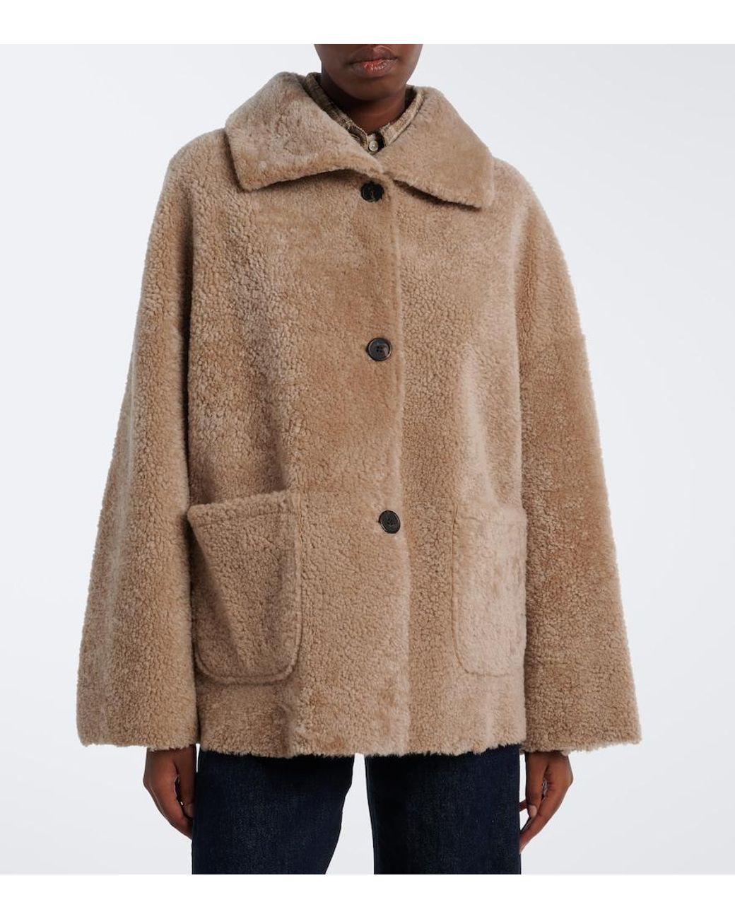 Arma Natural Isabella Reversible Shearling Jacket