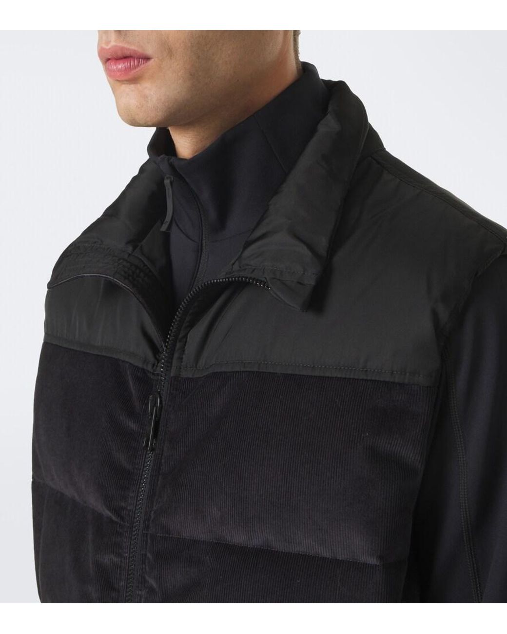 Aztech Mountain Black Pfeifer Cotton Corduroy Down Vest for men