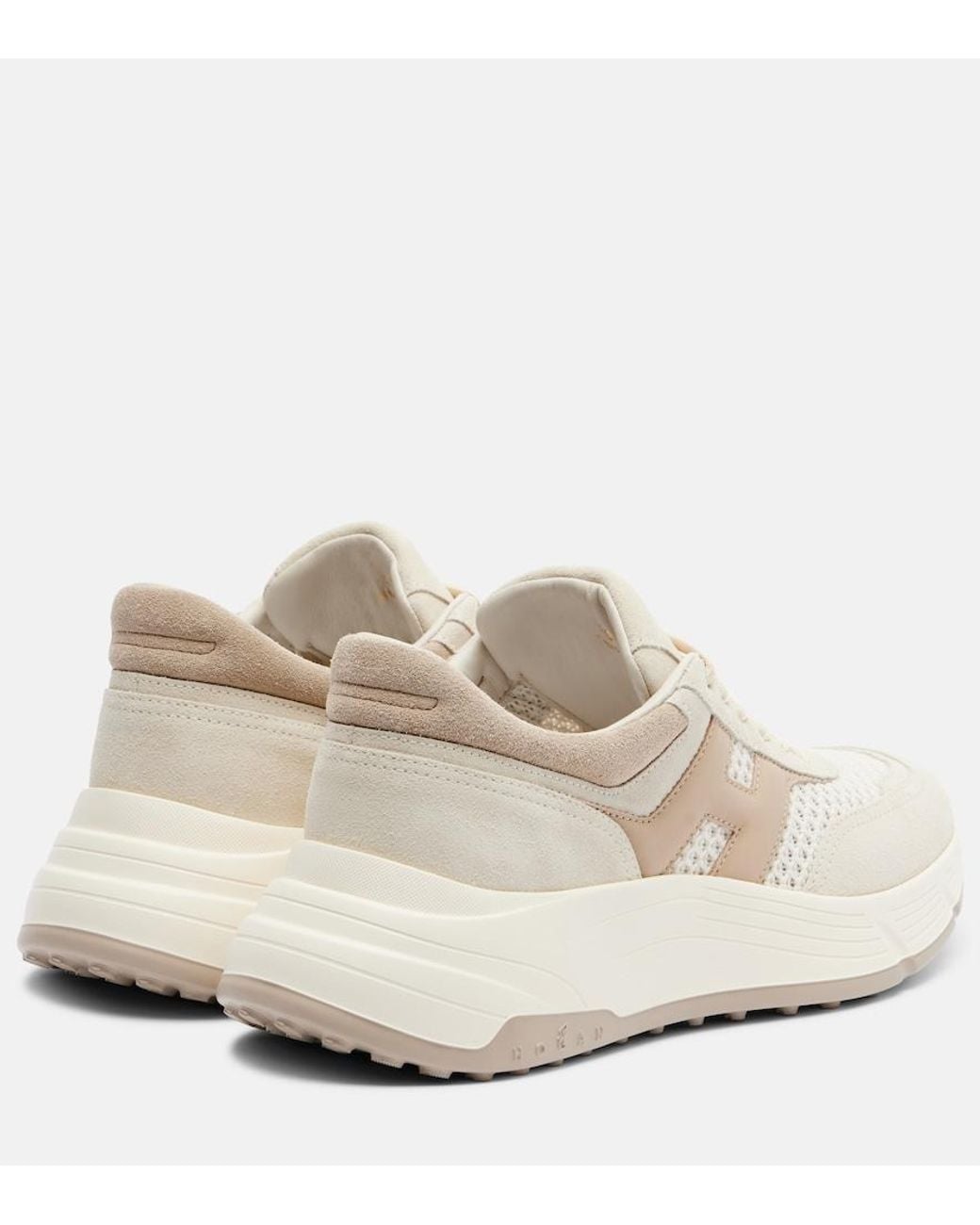 Baskets H669 En Daim Hogan en coloris White