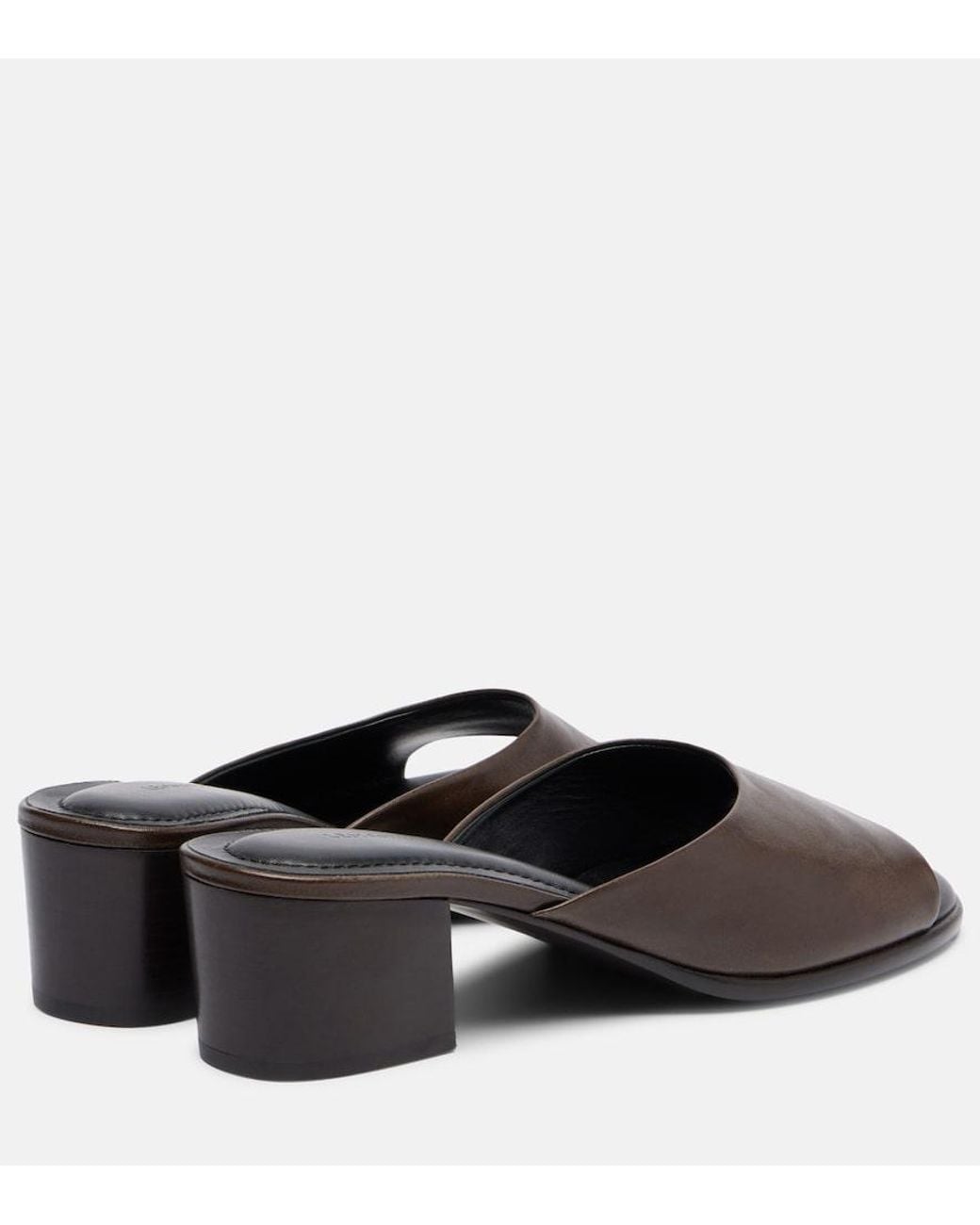 Lemaire Black 55 Leather Mules
