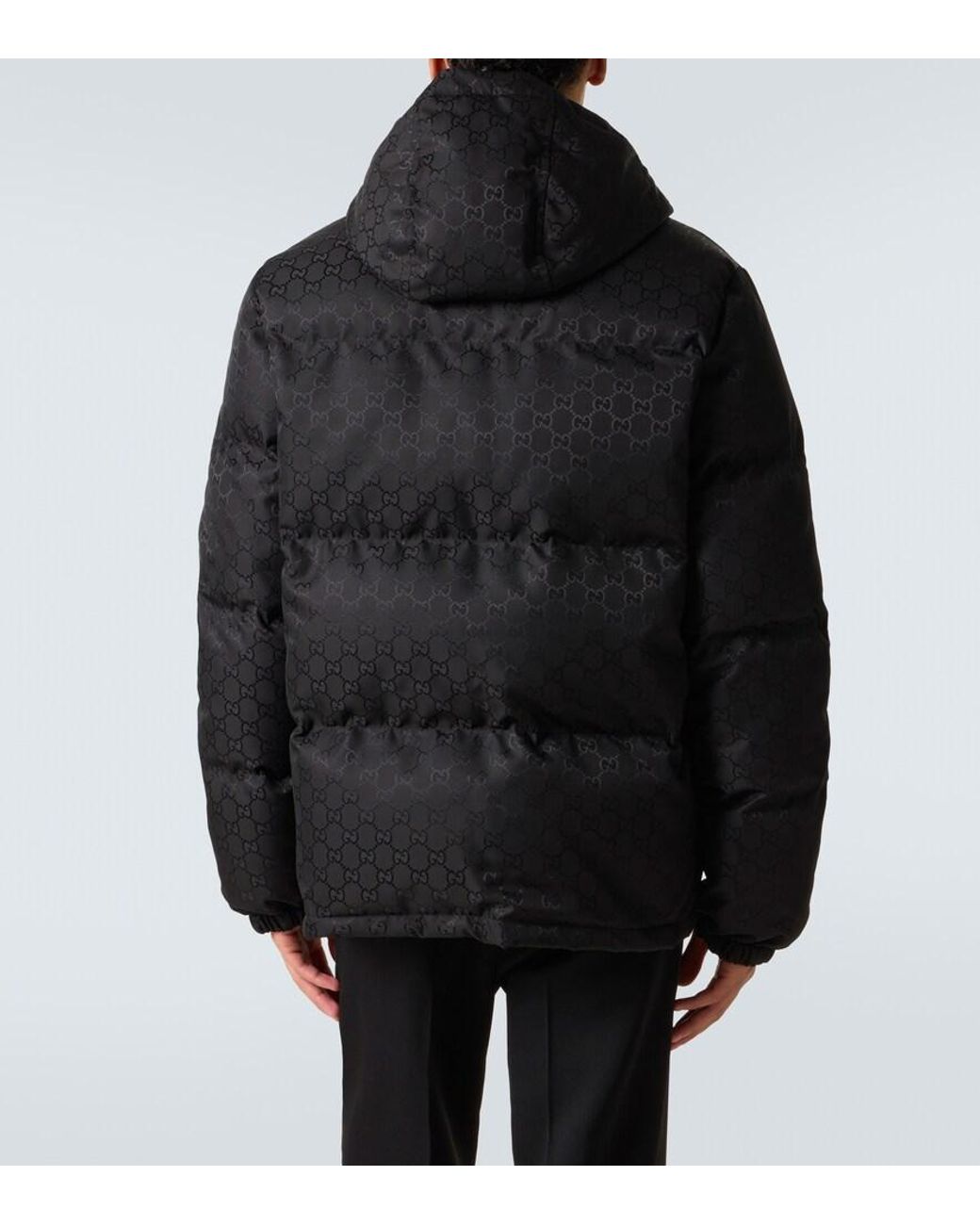 Gucci Black Gg Down Jacket for men