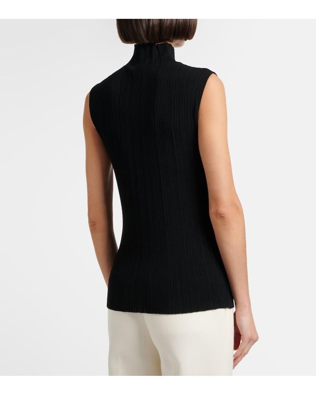 Proenza Schouler Black Federica Turtleneck Top