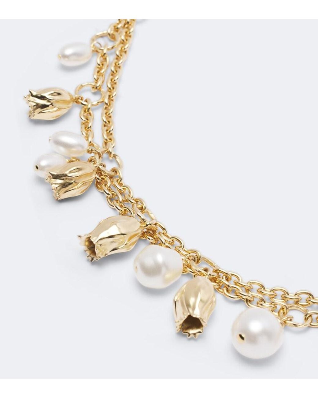 Collier Tulip Chloé en coloris Metallic