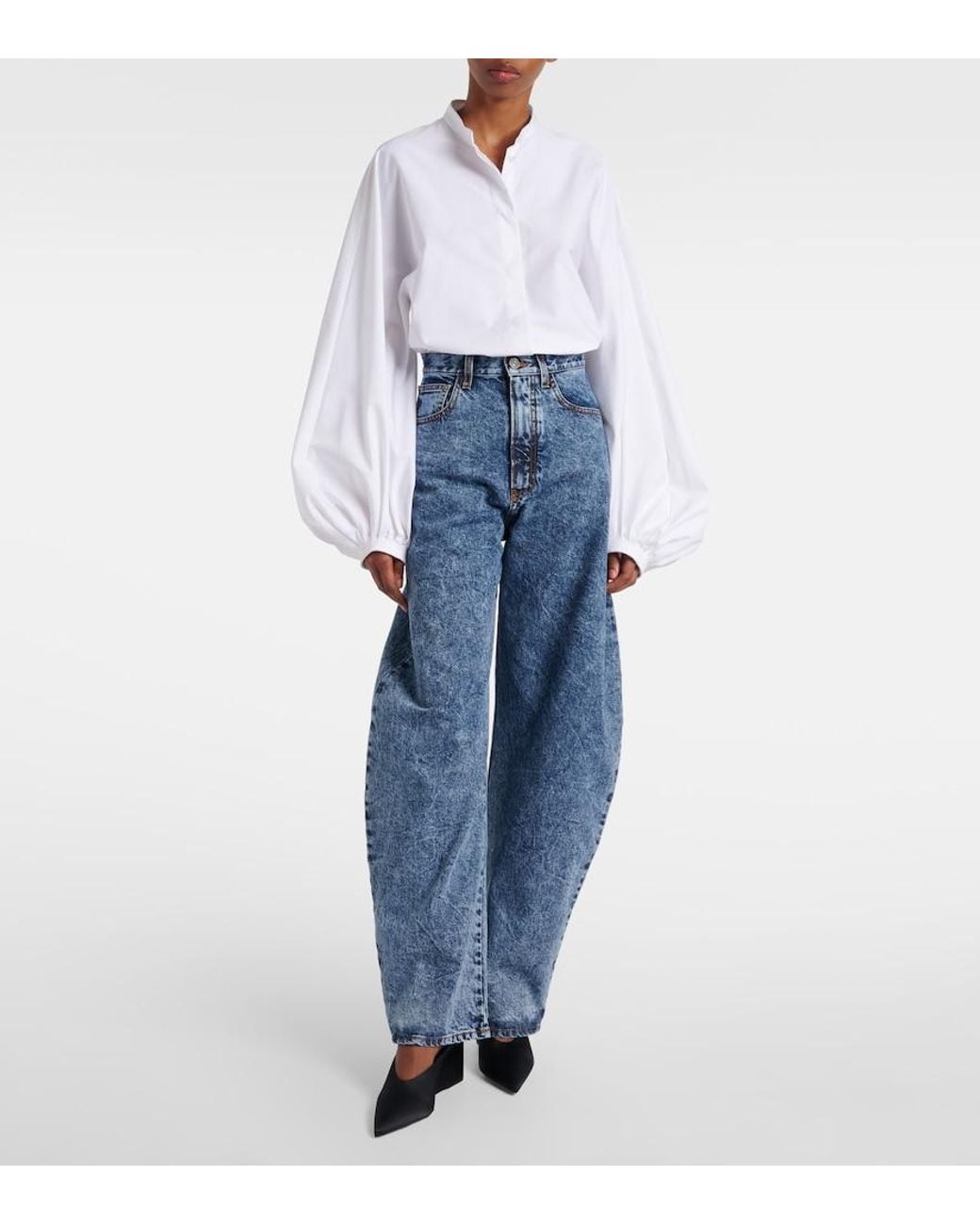 Alaïa White Cotton Poplin Shirt