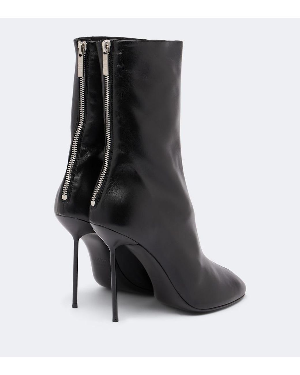 Paris Texas Black Lidia Leather Ankle Boots