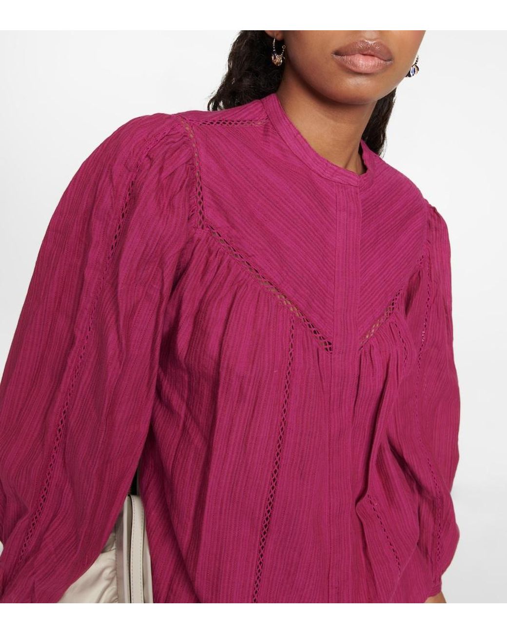 Isabel Marant Pink Leonard Cotton-blend Shirt
