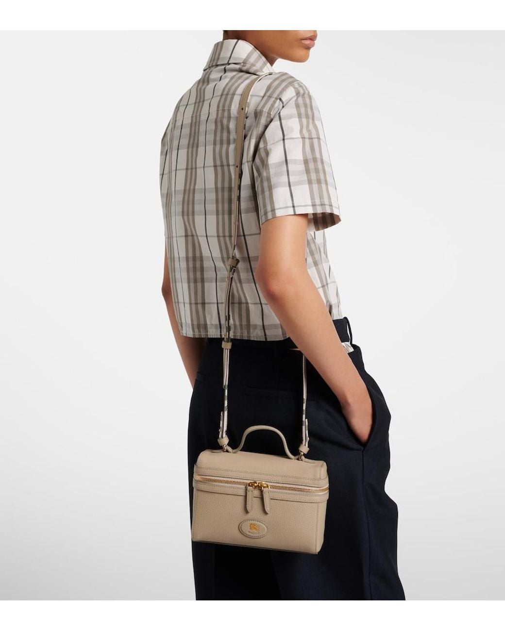 Burberry Natural Bloomsbury Leather Vanity Bag