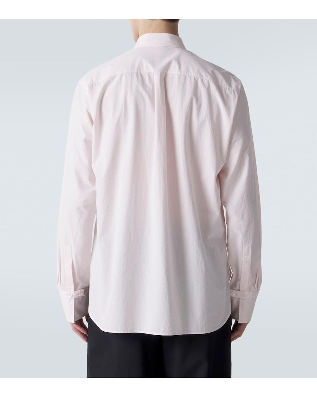 The Row Pink Marek Cotton Poplin Shirt for men