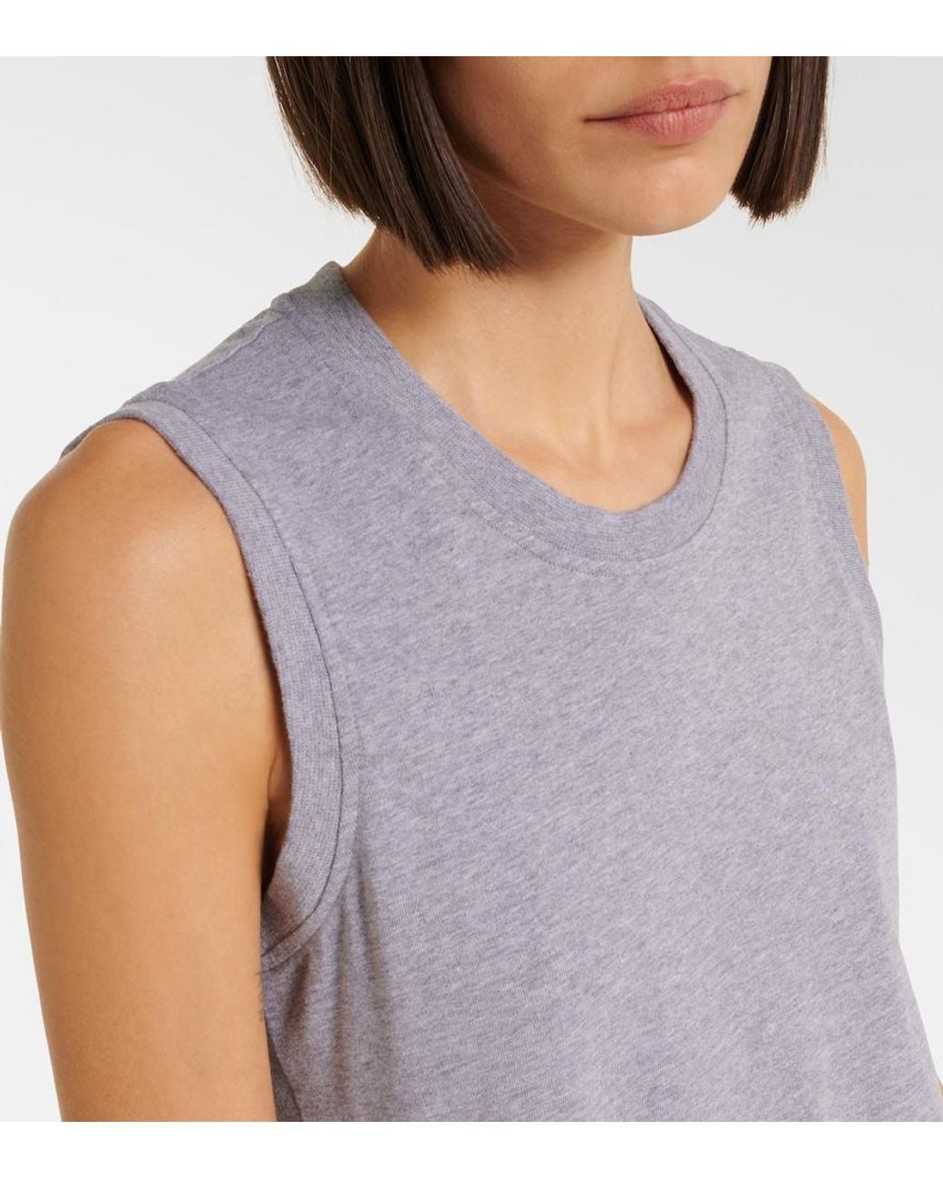 J.W. Anderson Gray Cotton Jersey Minidress