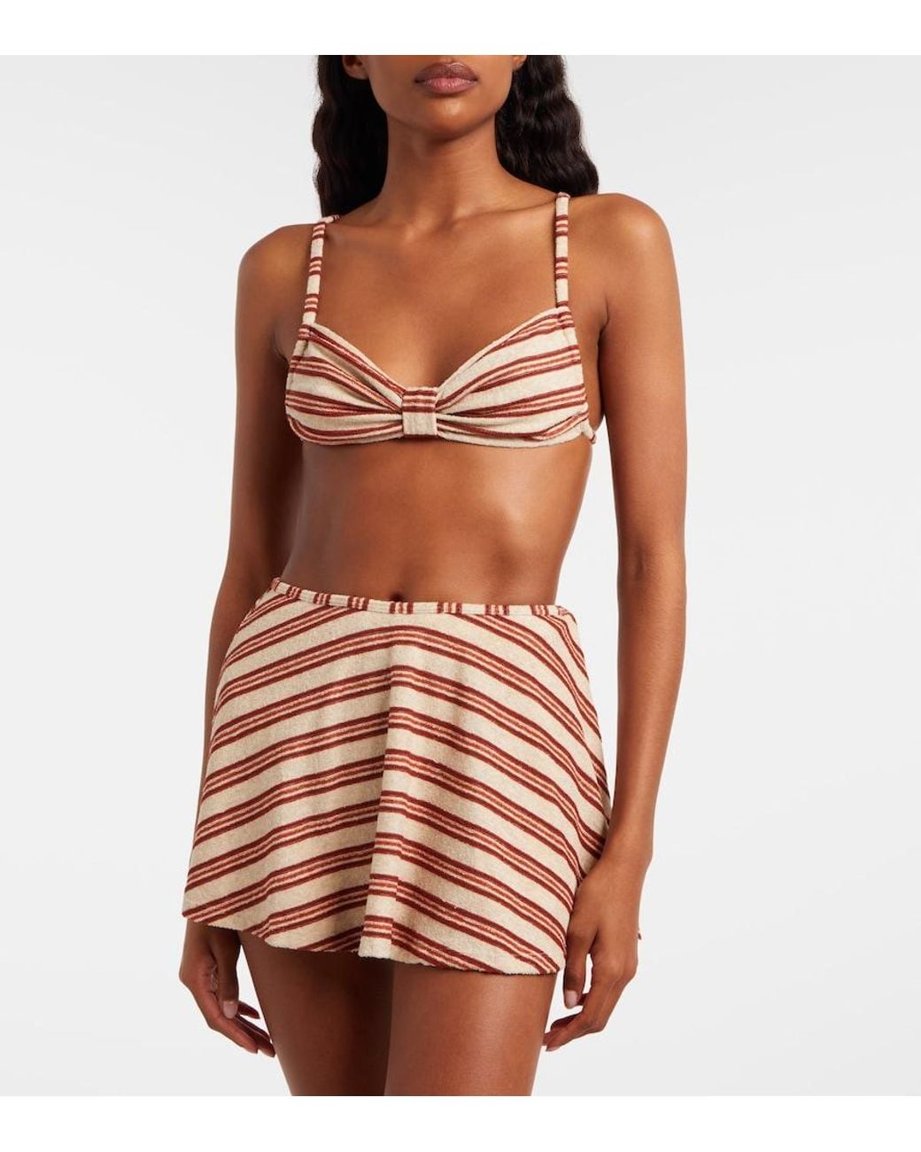 Montce Red Joan Striped Skort
