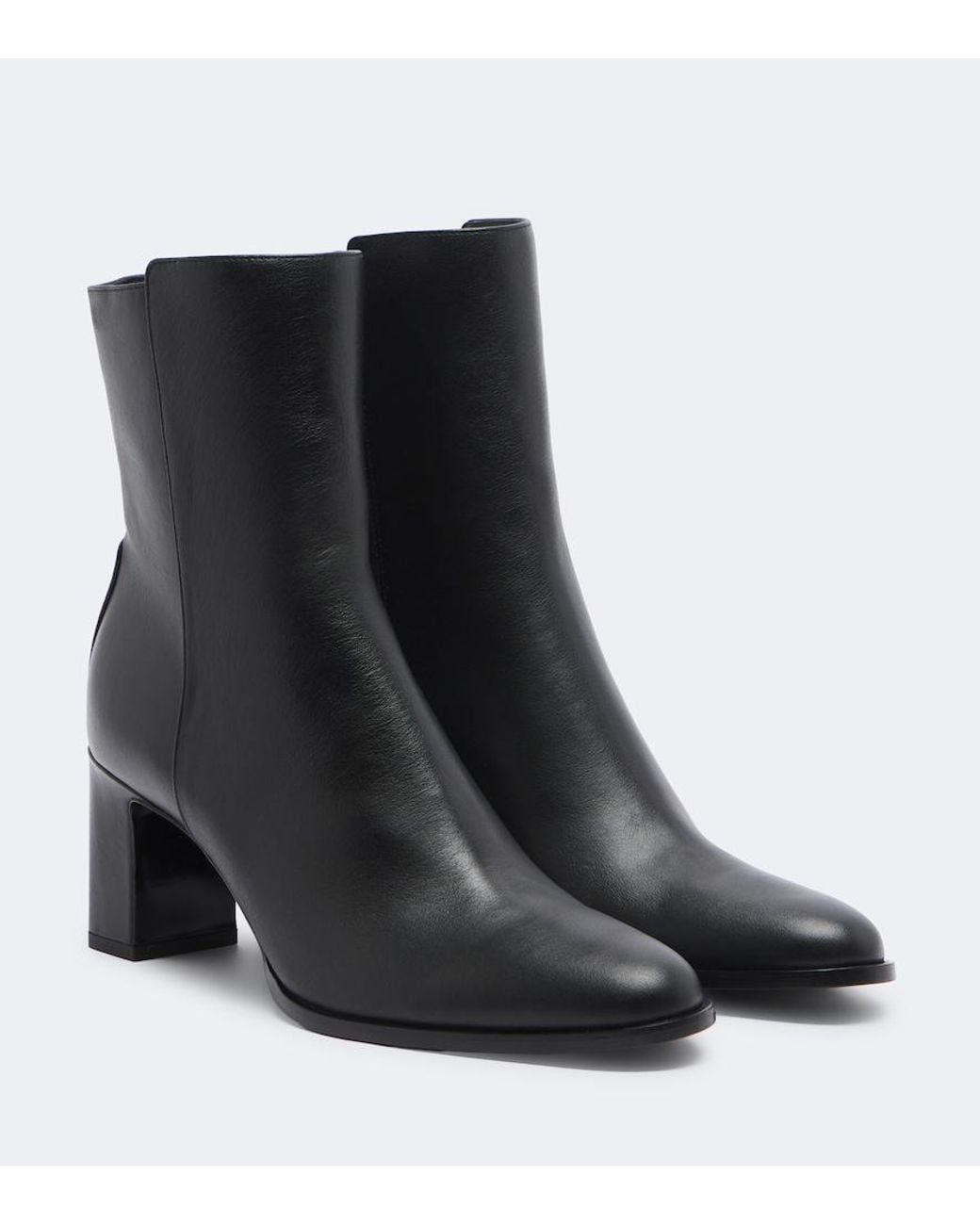 Jimmy Choo Black Caly Leather Ankle Boots