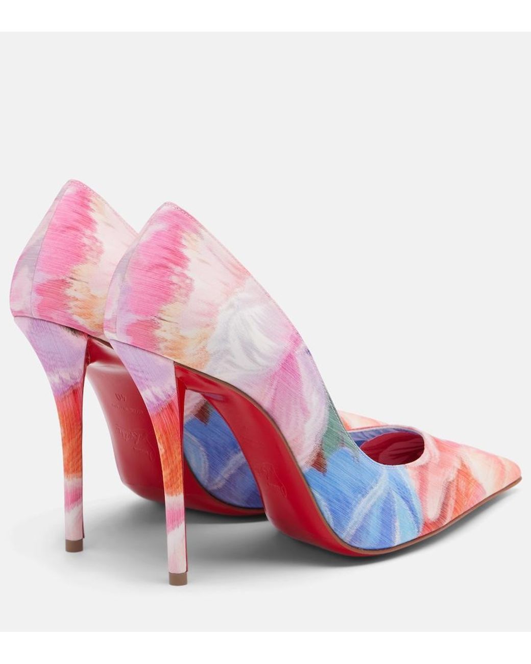 Christian Louboutin Pink Miss Z Floral Chine Pumps