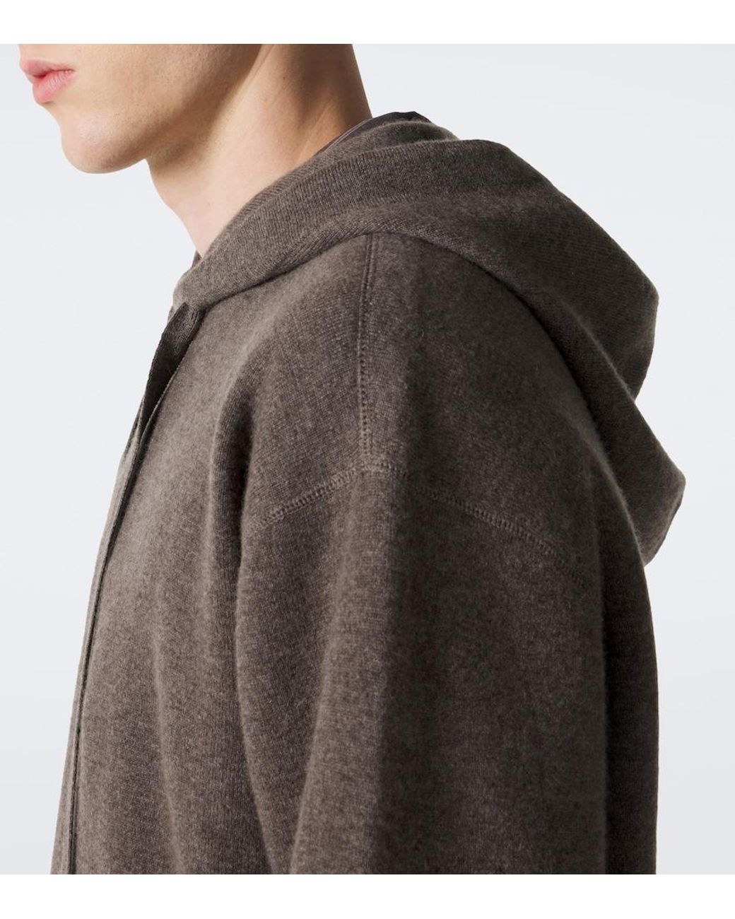 Studio Nicholson Gray Wool And Cashmere Hoodie for men