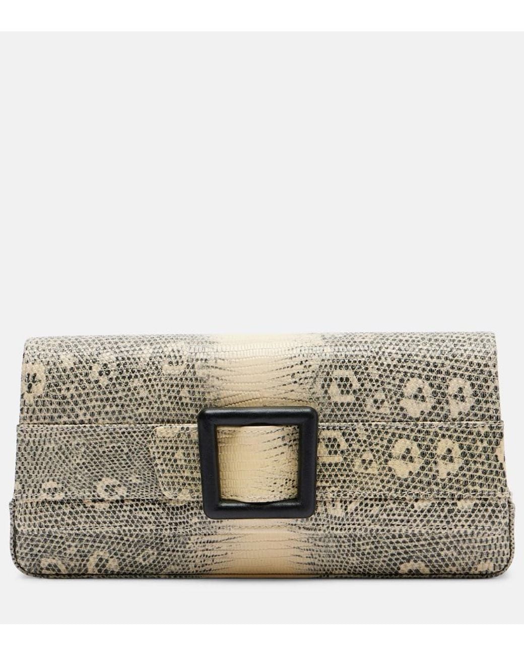 Clutch Maygot di Manolo Blahnik in Metallic