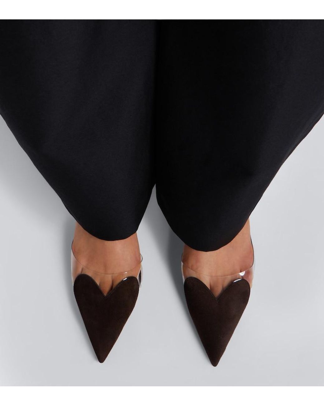 Alaïa Black Le Cour Suede Wedge Mules