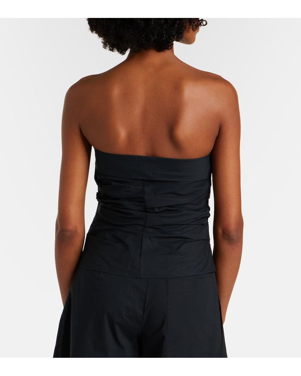 Proenza Schouler Black Label Maisy Cotton-Blend Tube Top