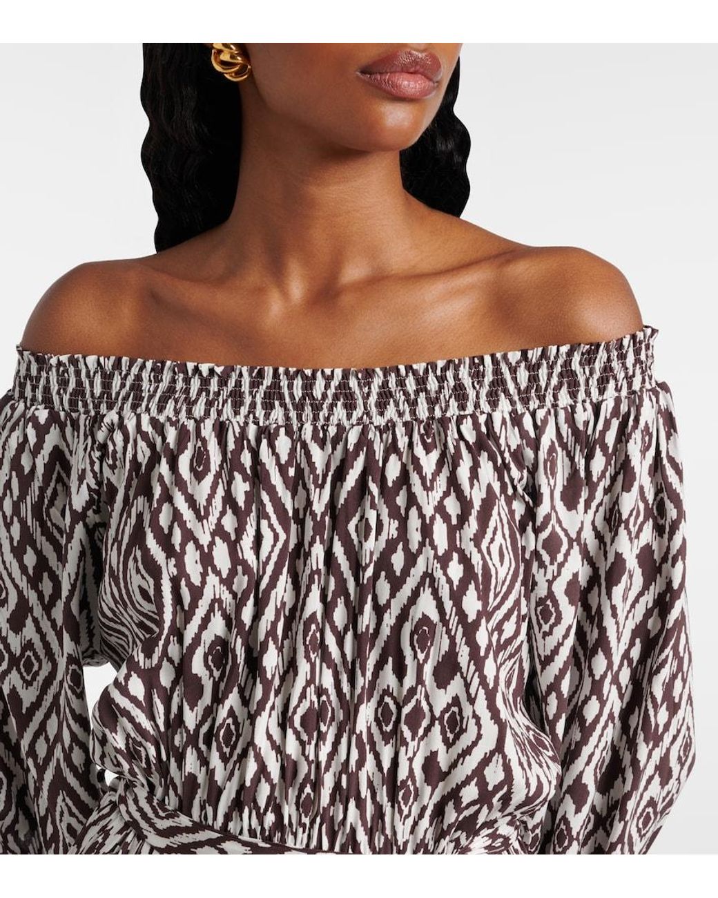 Robe Midi Eclipse Imprimee Melissa Odabash en coloris Purple