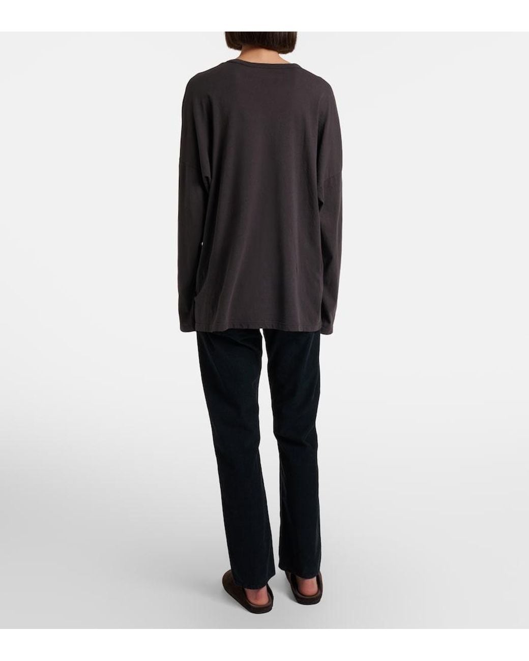 The Row Blue Booker Cotton Corduroy Pants
