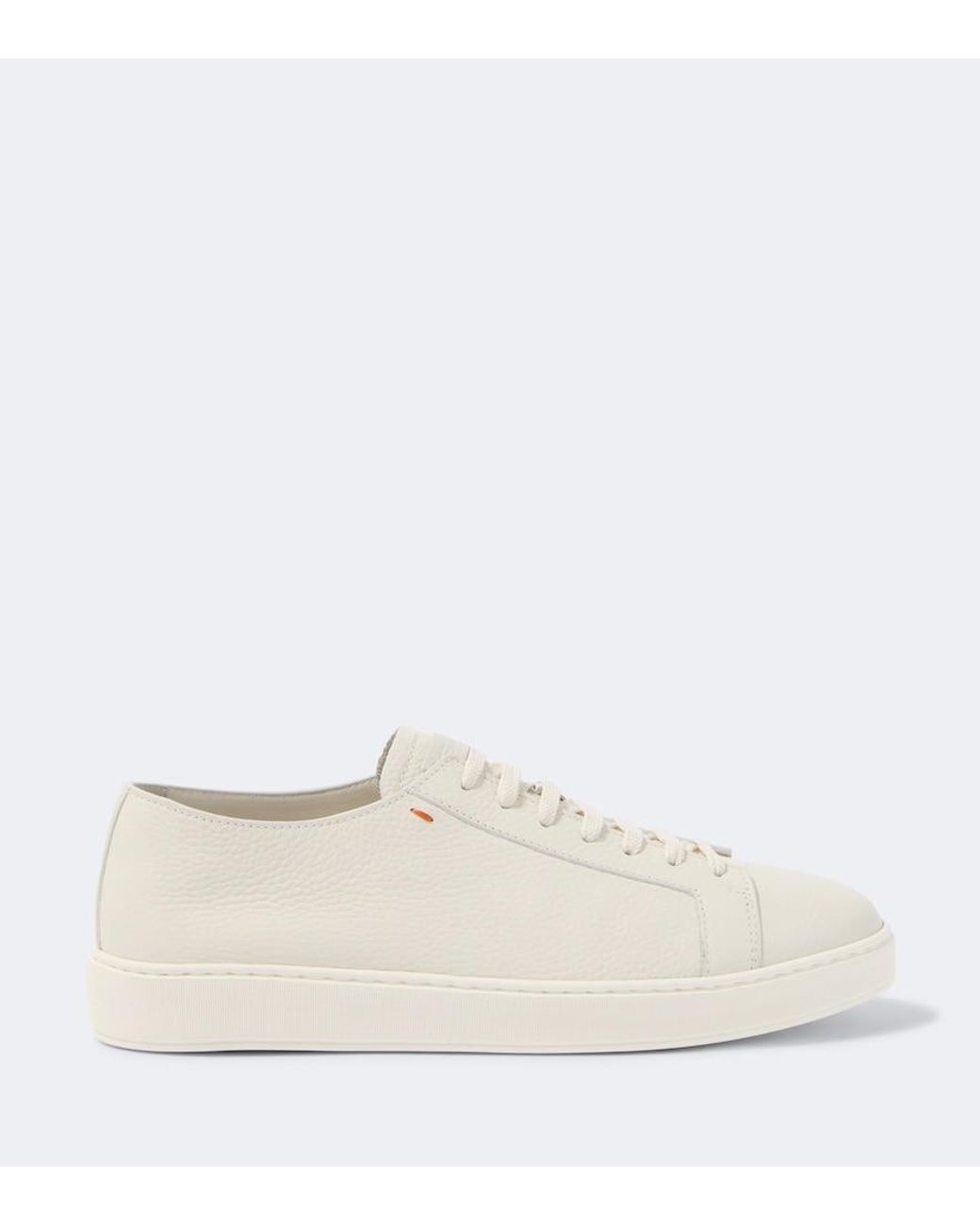 Santoni Natural Leather Sneakers for men