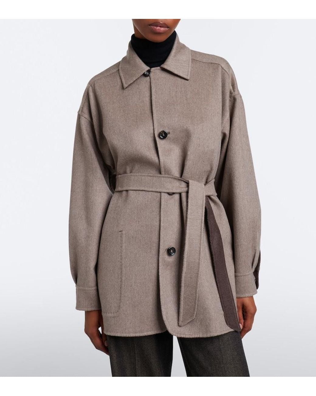 Max Mara Brown Cashmere-Blend Jacket