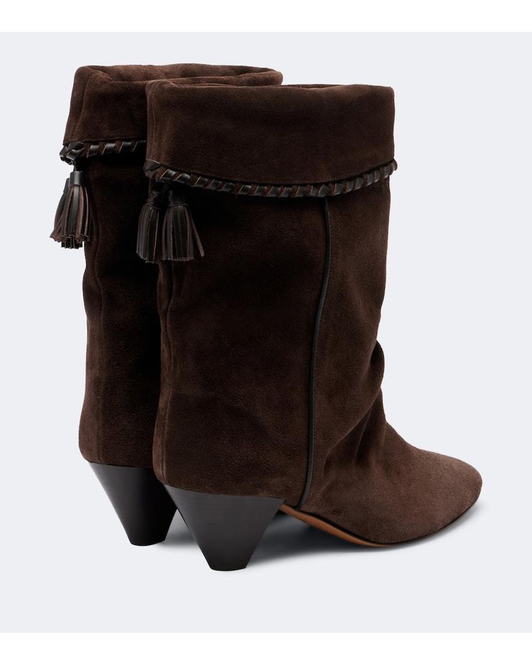 Isabel Marant Brown Dalby Suede Ankle Boots