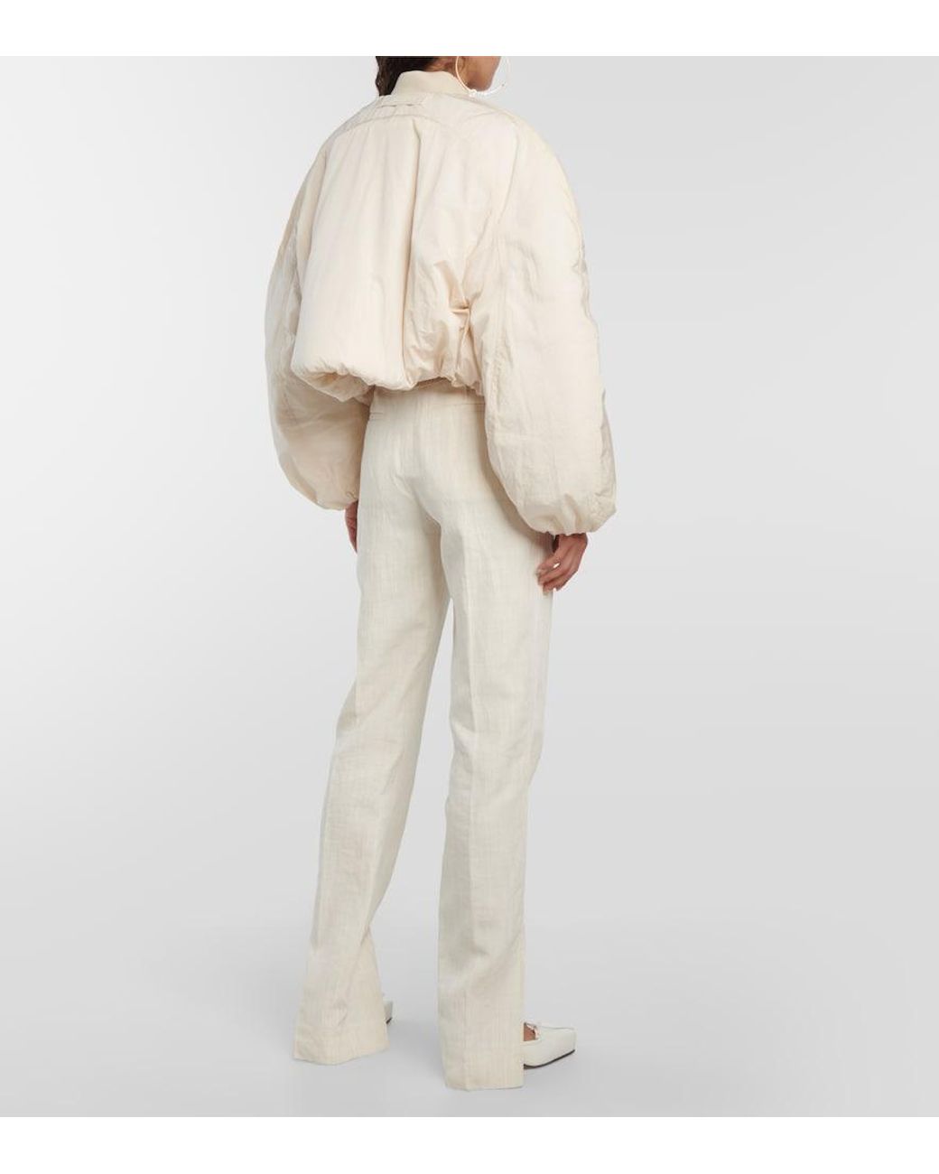 Jacquemus Natural Le Bomber Bahia Jacket