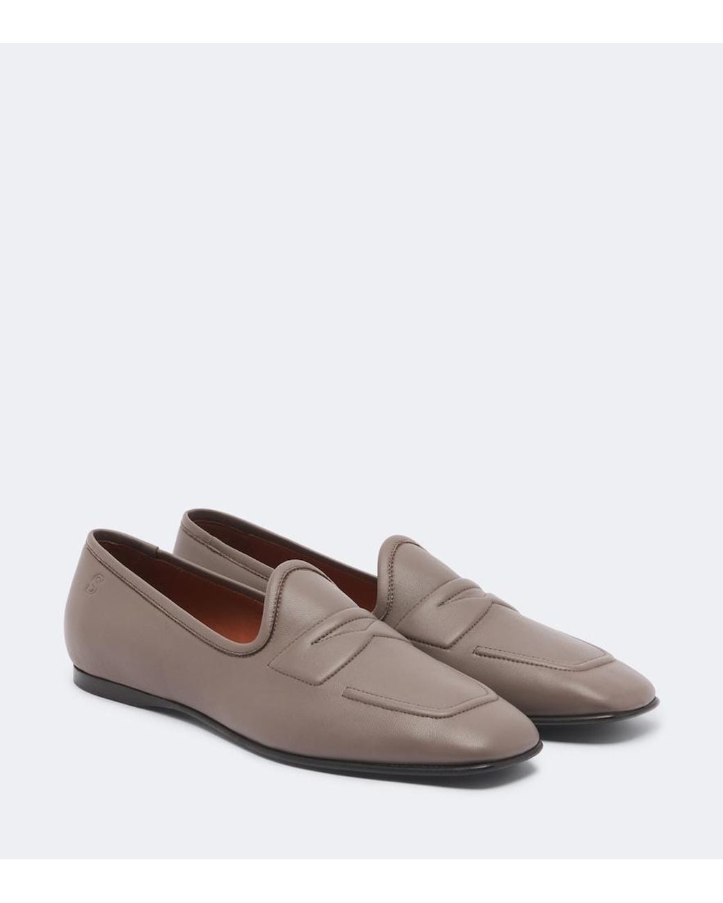 Acne Brown Leather Loafers