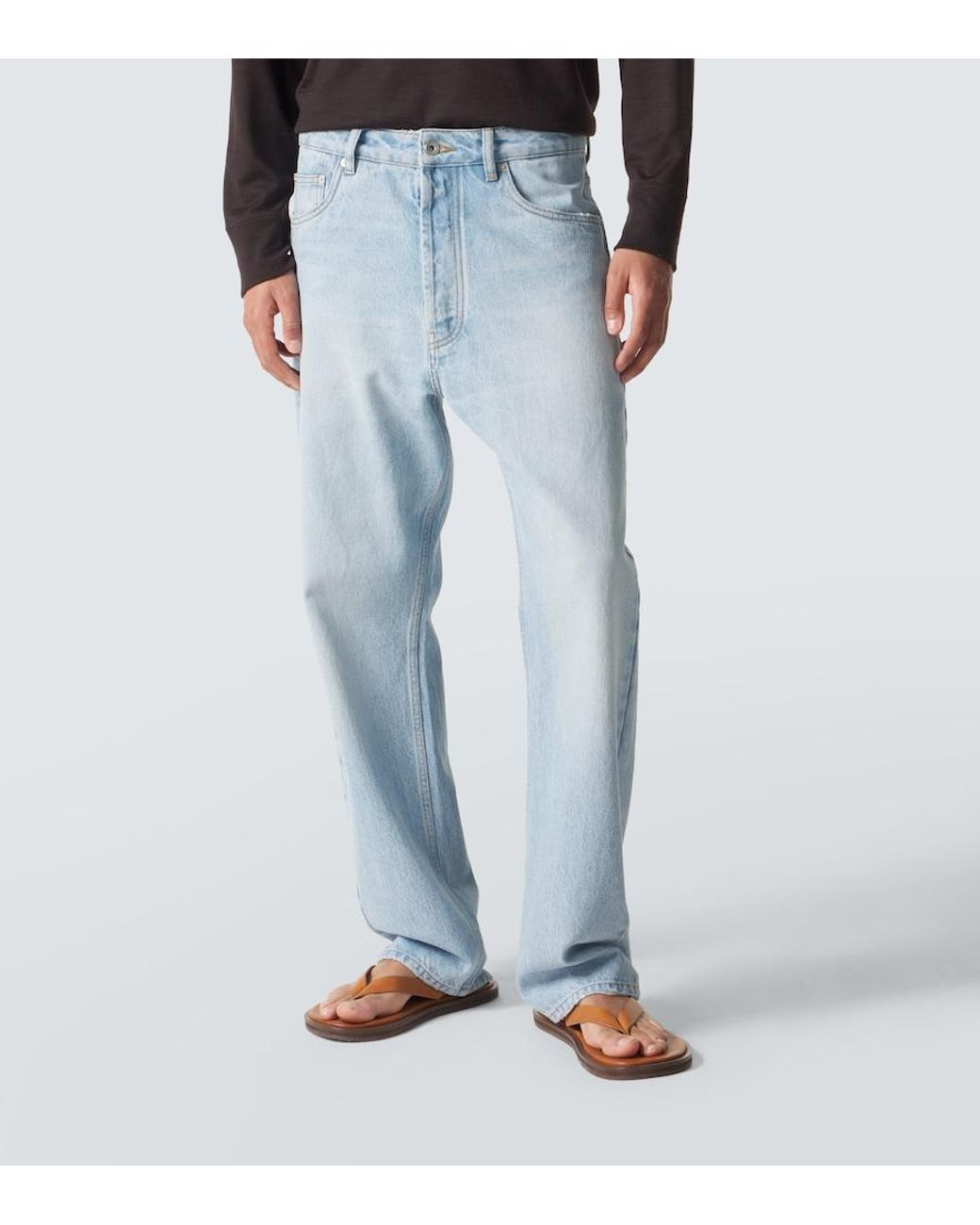 Studio Nicholson Blue Riso Straight Jeans for men