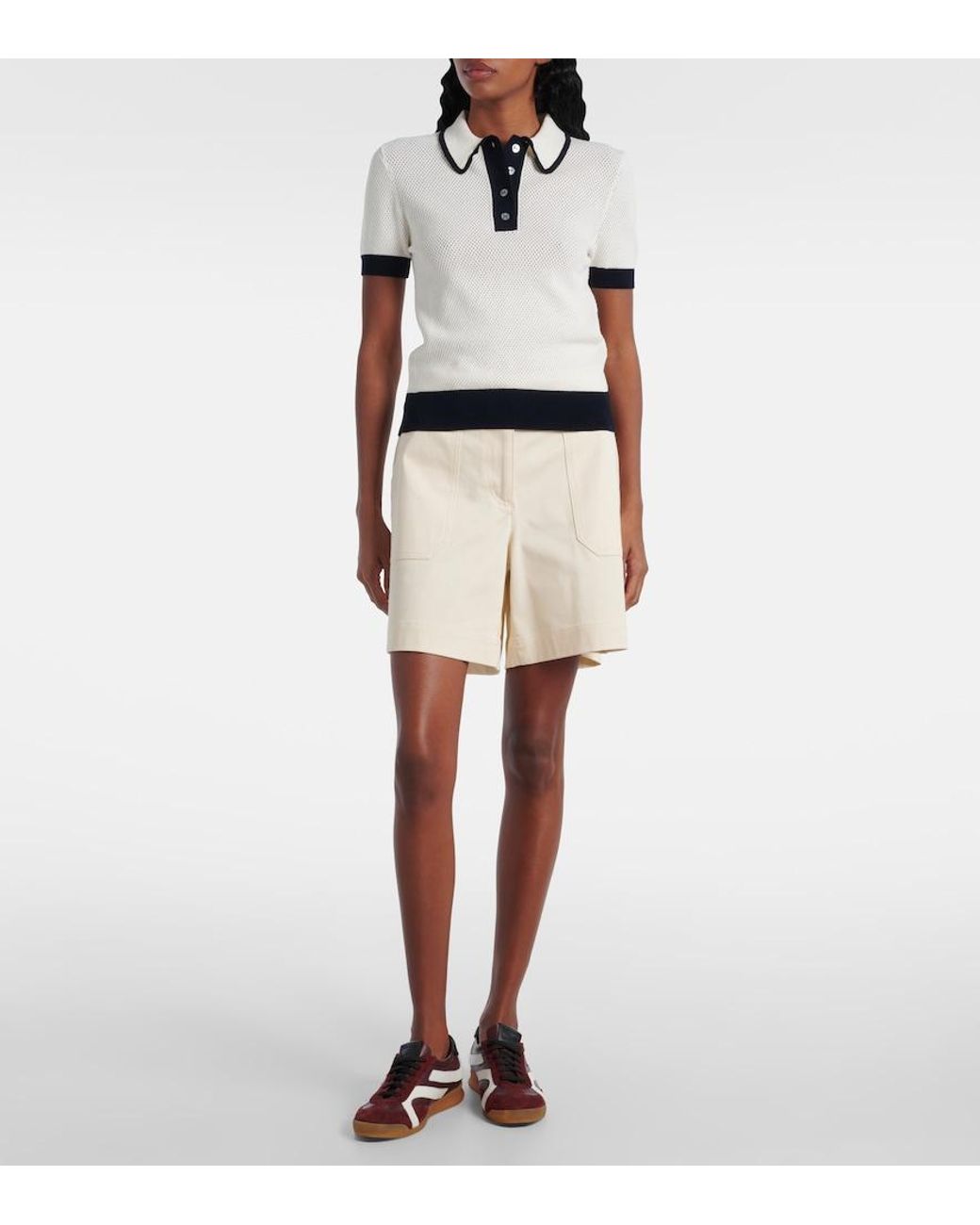 Polo Tory Burch en coloris White