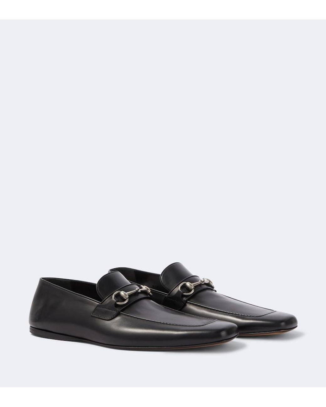 Gucci White Ragazzo Horsebit Leather Loafers for men