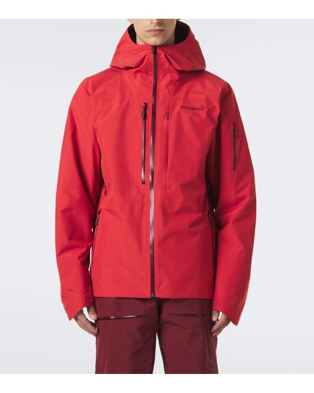 Norrona Red Lofoten Gore-Tex Ski Jacket for men