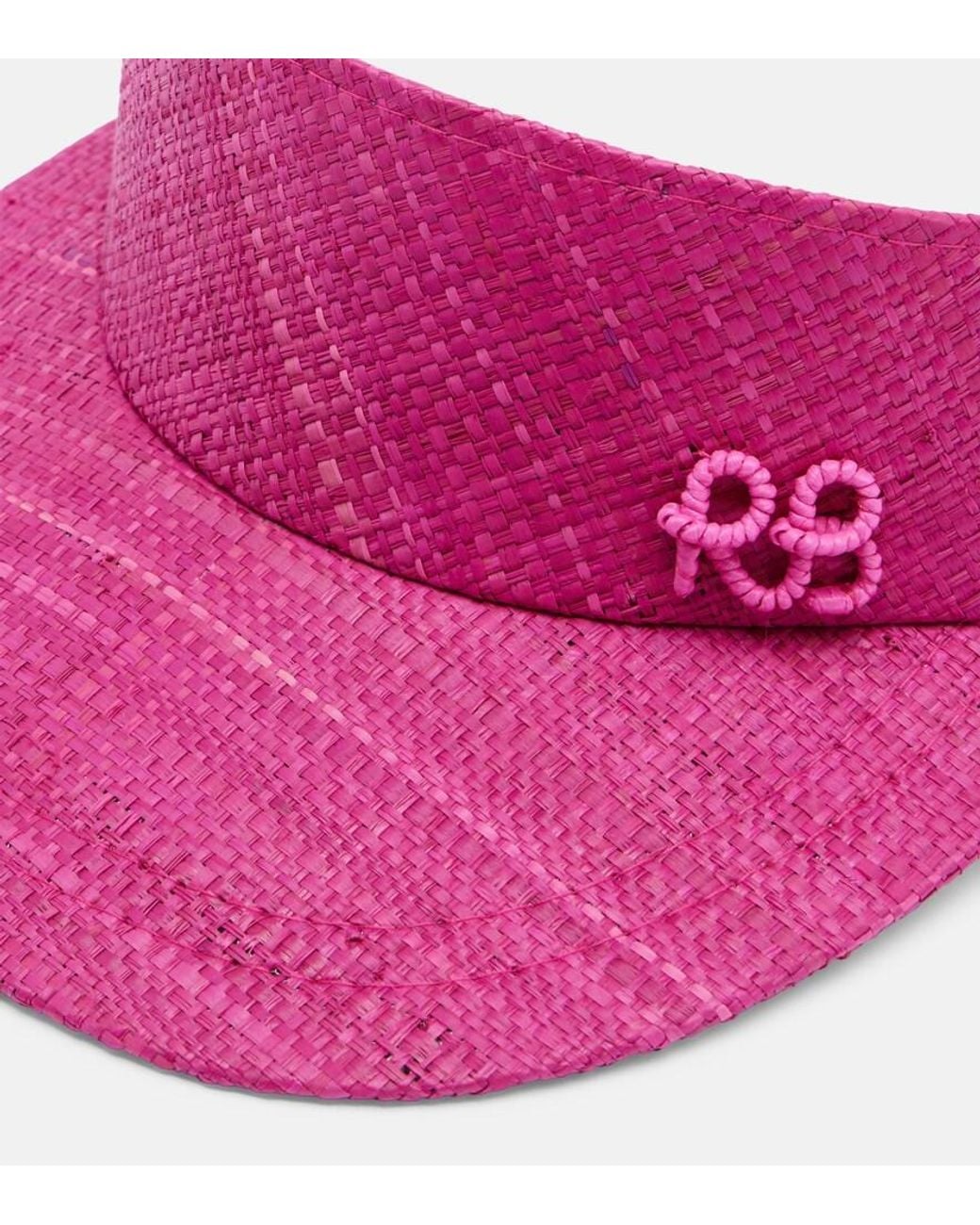 Ruslan Baginskiy Pink Logo Straw Visor