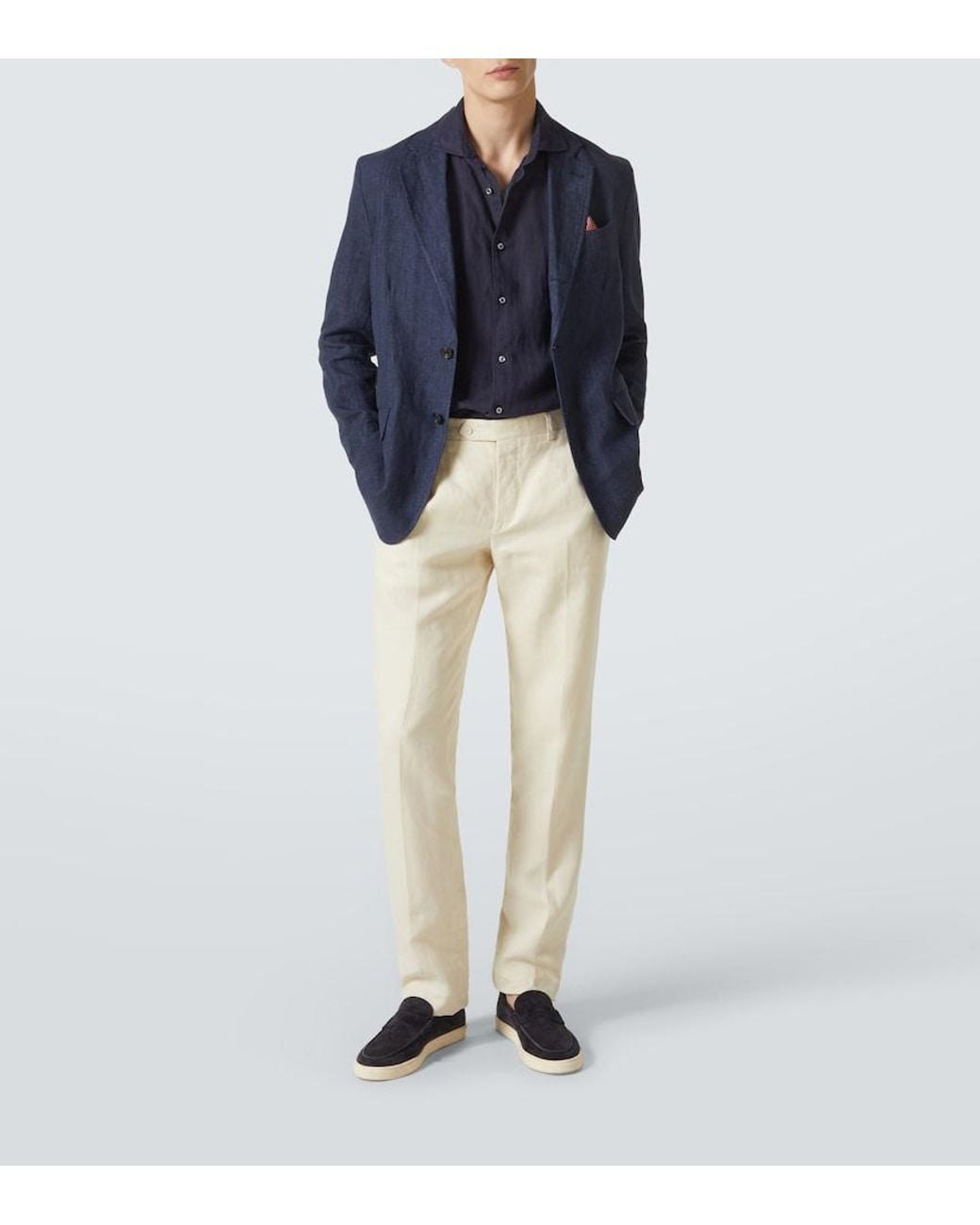 Camicia di Thom Sweeney in Blue da Uomo