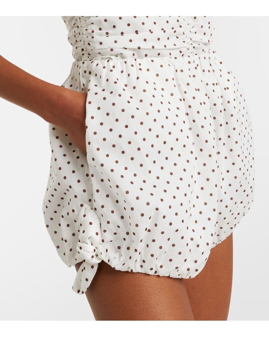 Posse White Rosie Polka-Dot Shorts