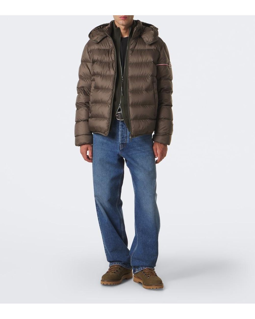 Moncler Brown Ravenlock Down Jacket for men