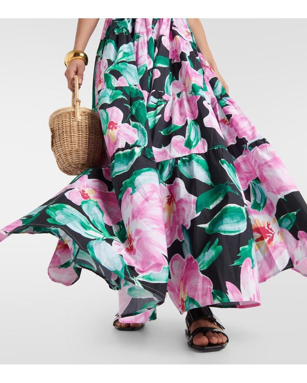 Alexandra Miro White Celeste Floral Maxi Dress