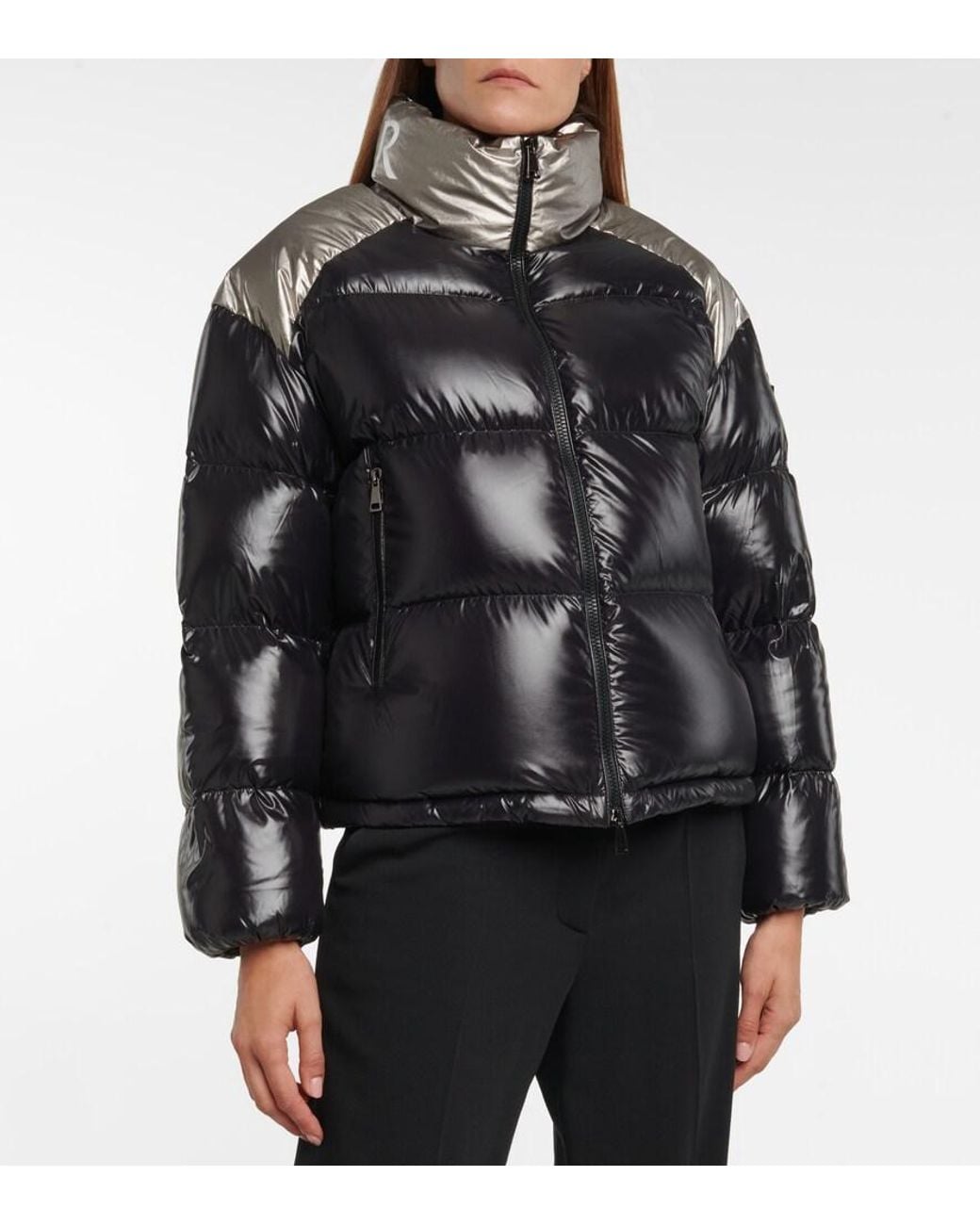 Moncler Black Cuscute High-Neck Down Jacket