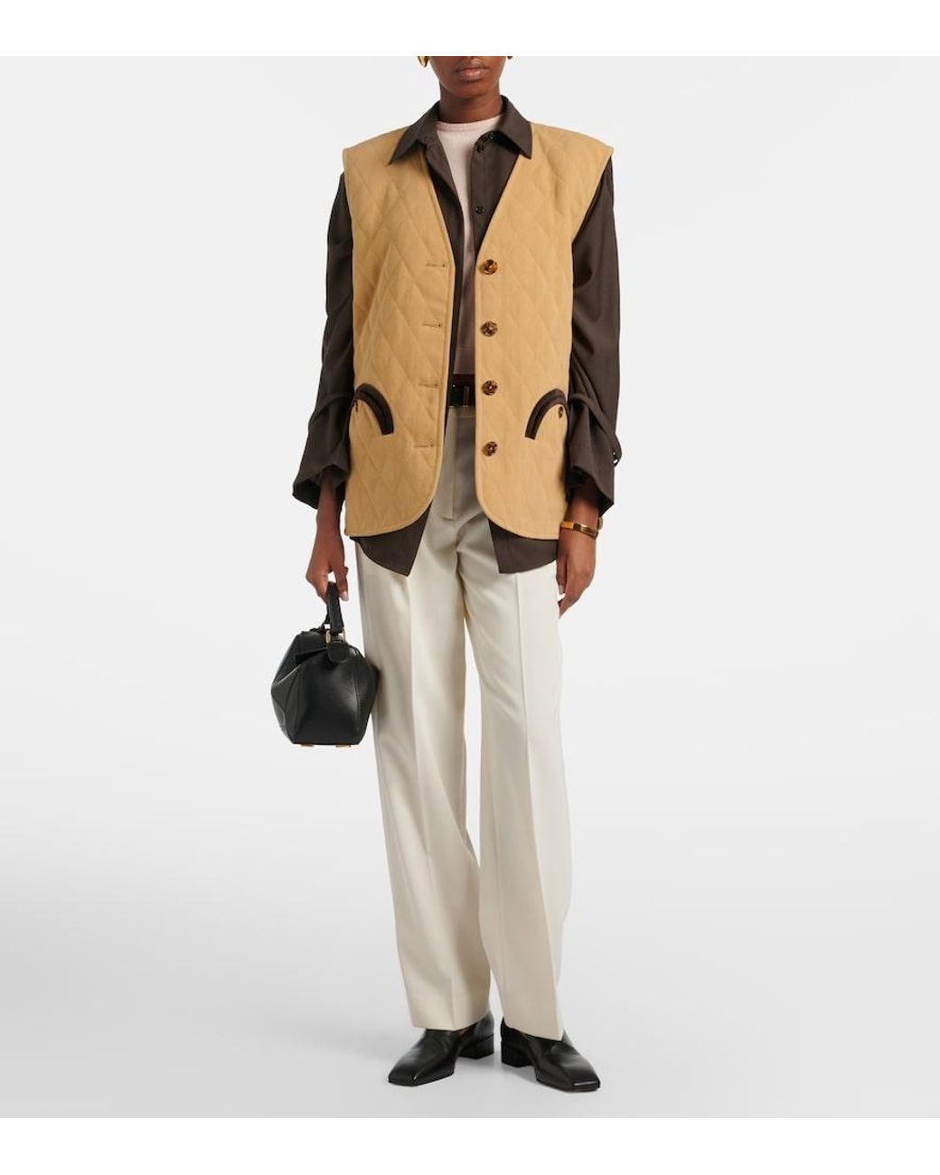 Blazé Milano Natural Suffolk Quilted Cotton Vest