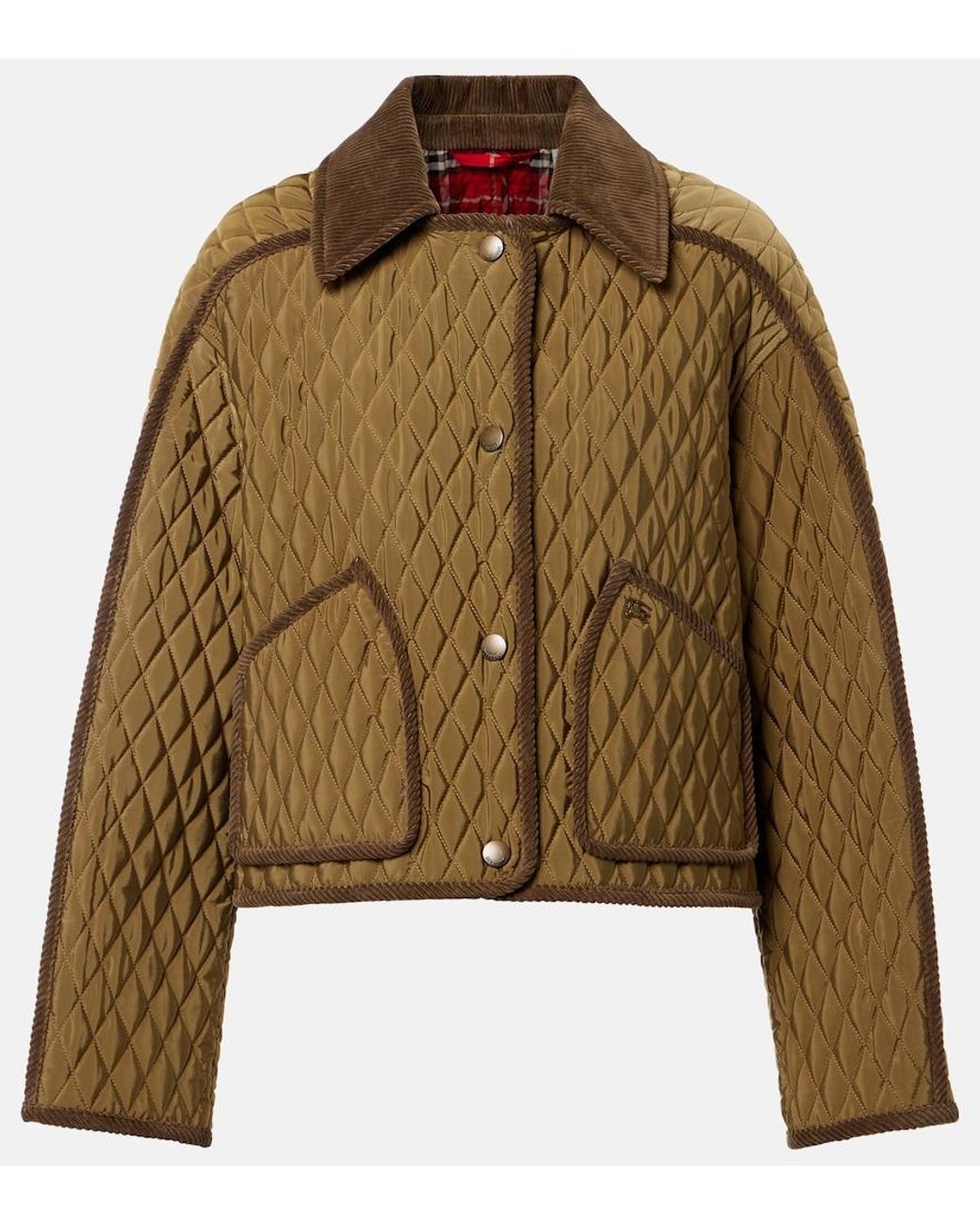 Burberry Green Floriston Quilted Jacket