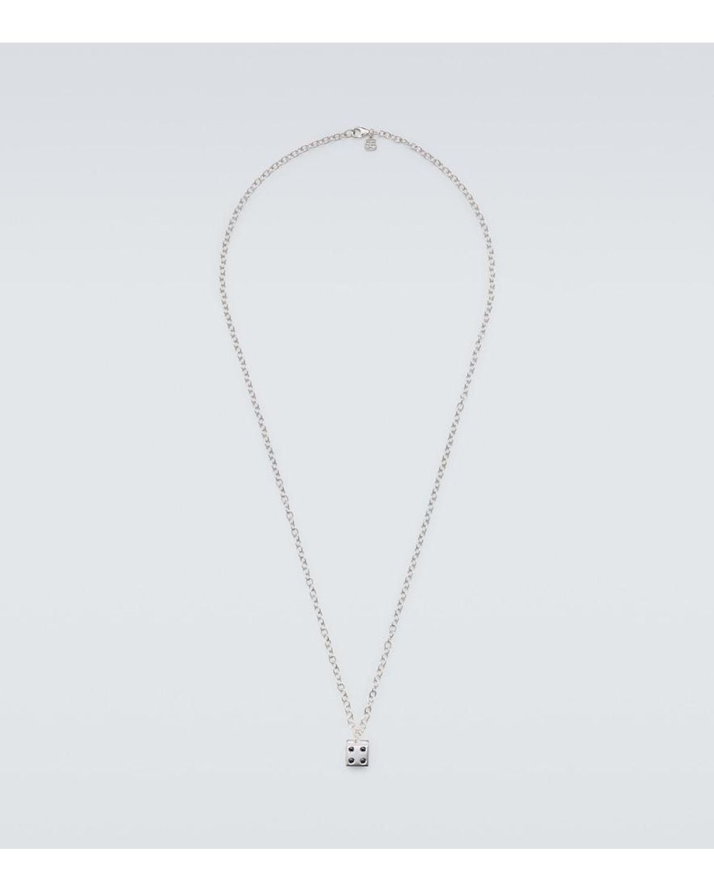 Sydney Evan White 14Kt Charm Necklace With Diamonds for men