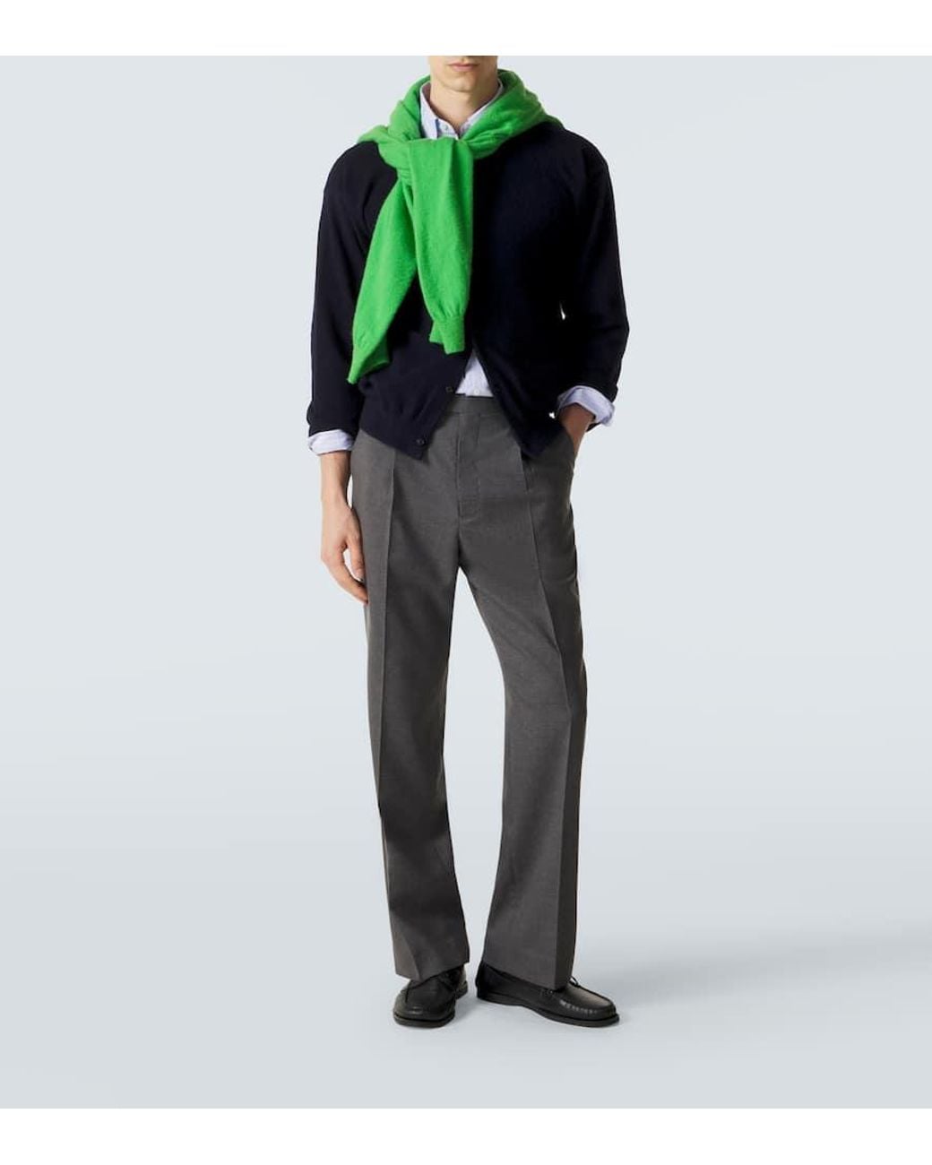 Cardigan di Auralee in Blue da Uomo