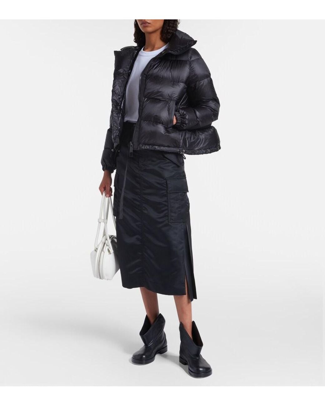 Sacai Black Padded Down Jacket