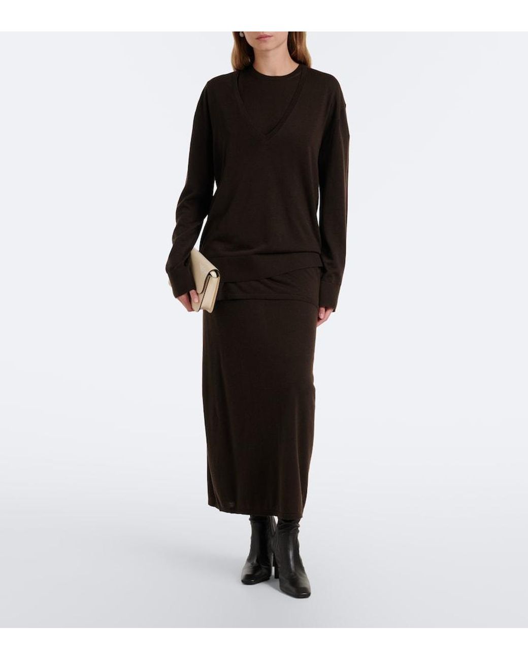 Totême Black Oversized Sweater