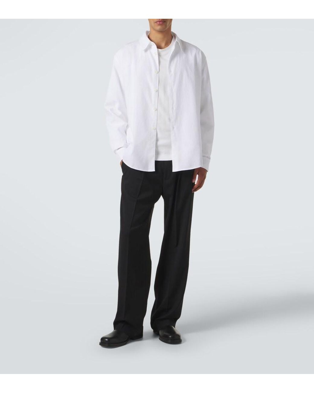 Our Legacy Black Slack Virgin Wool Straight Pants for men