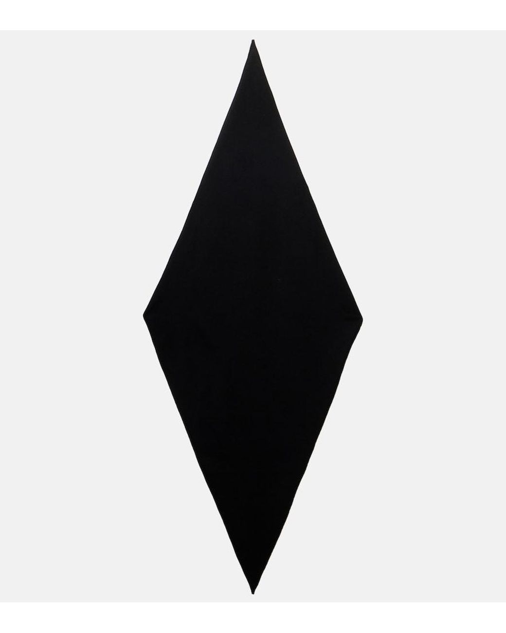 Lemaire Black Wool Scarf