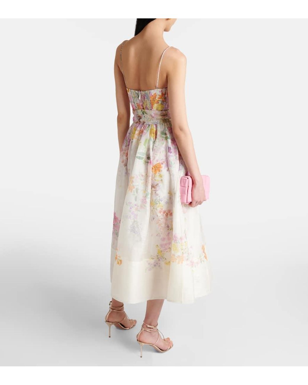 maxi dress chiffon long sleeve Juliet Chiffon Maxi Dress Gardenia / M main image 1