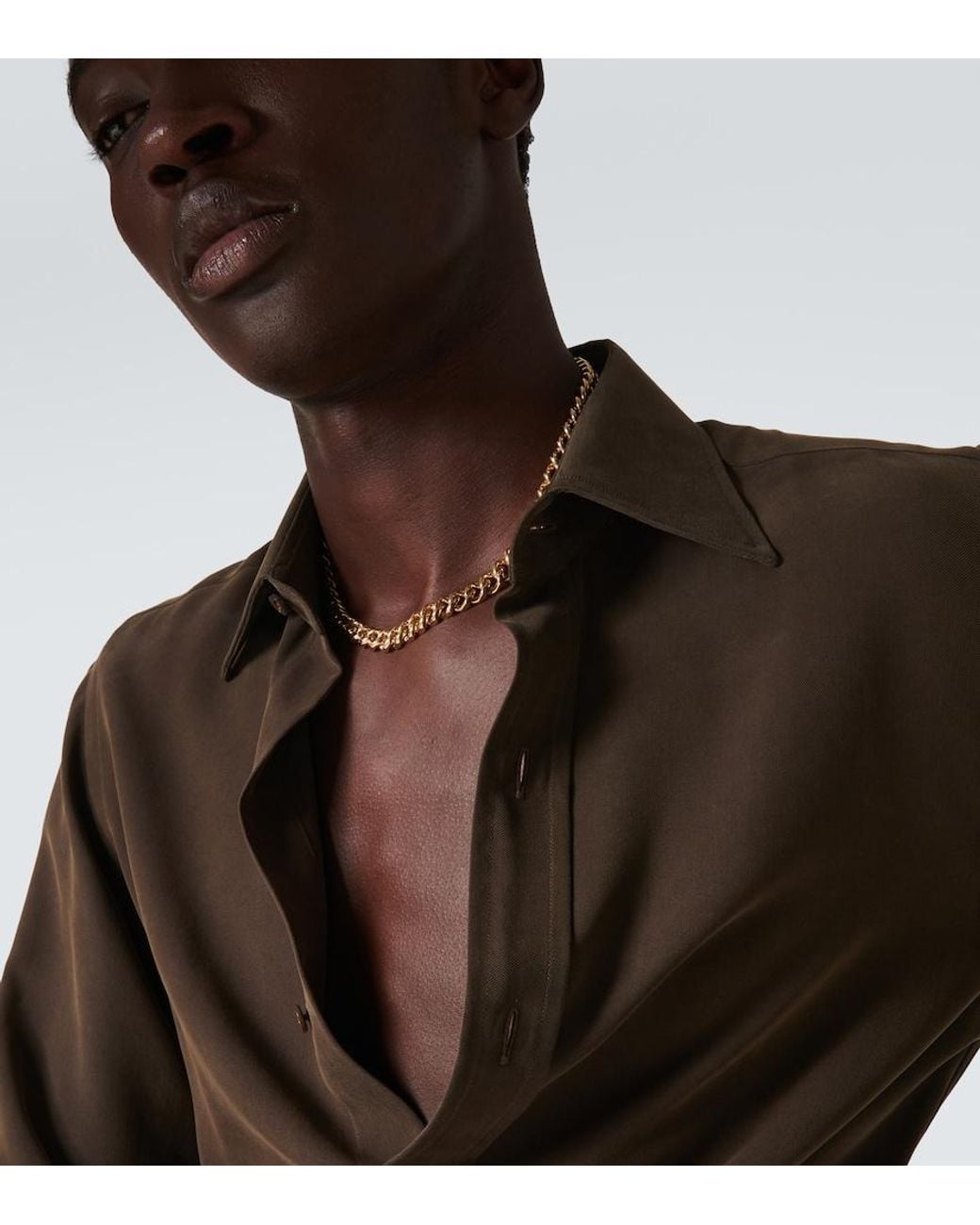 SHAY Metallic 18Kt Chain Necklace for men