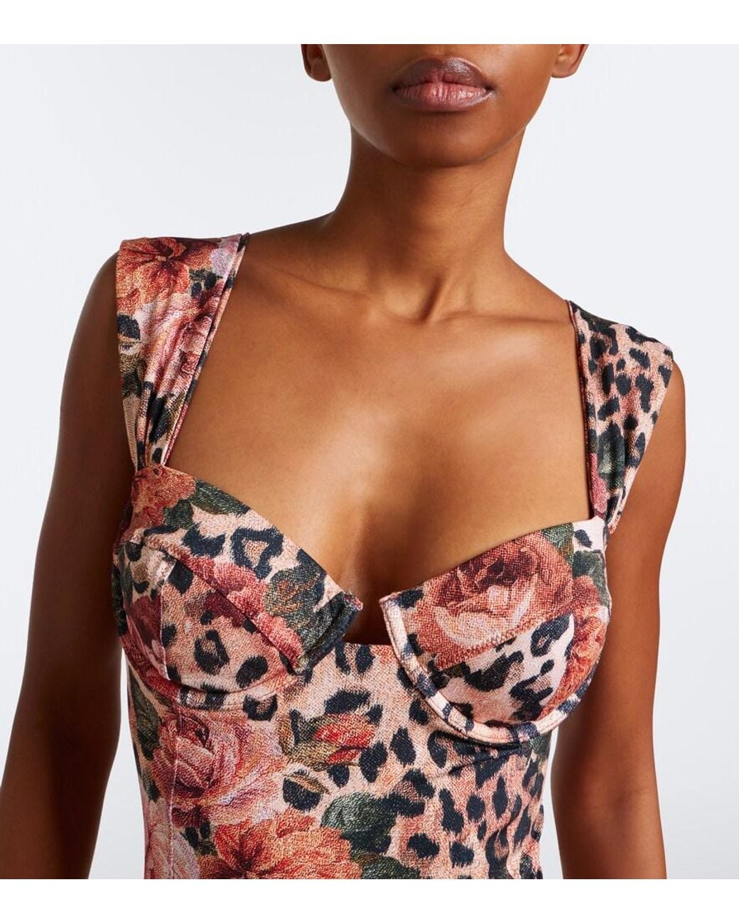 Alexandra Miro White Zella Printed Swimsuit