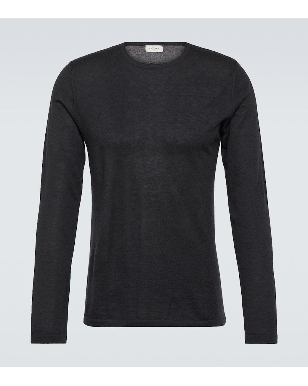 LeKasha Black Kyoto Cashmere T-Shirt for men