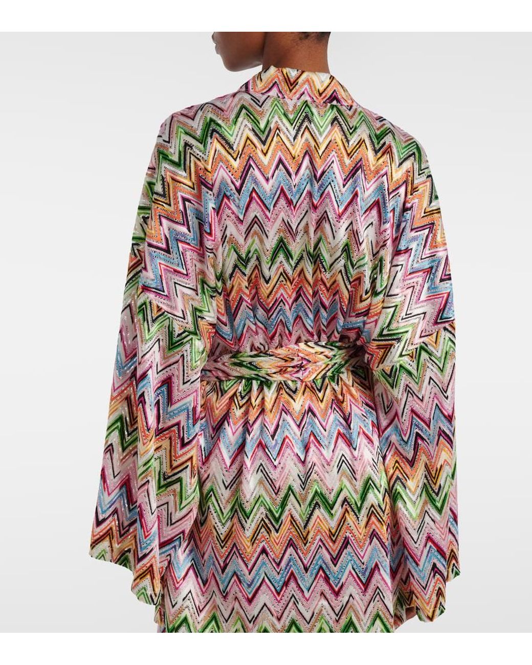 Missoni White Zigzag Wrap Cardigan
